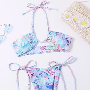 2 Piece Tye Dye Bikini Set